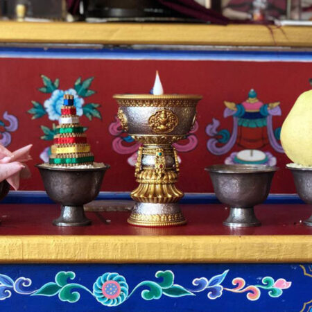 Smooth Ornate Electric Butter Lamp - Image 2