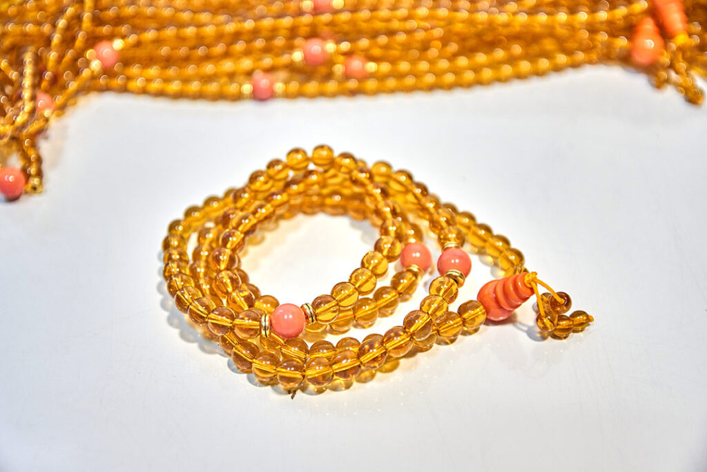 Translucent Yellow Mala (8mm)