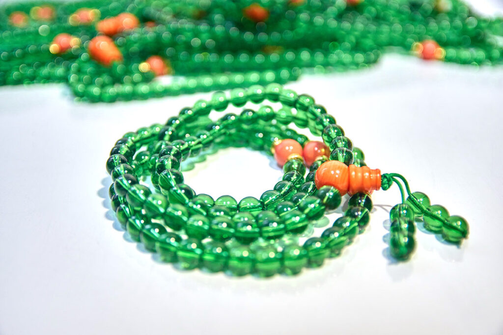 Translucent Green Mala (8mm)