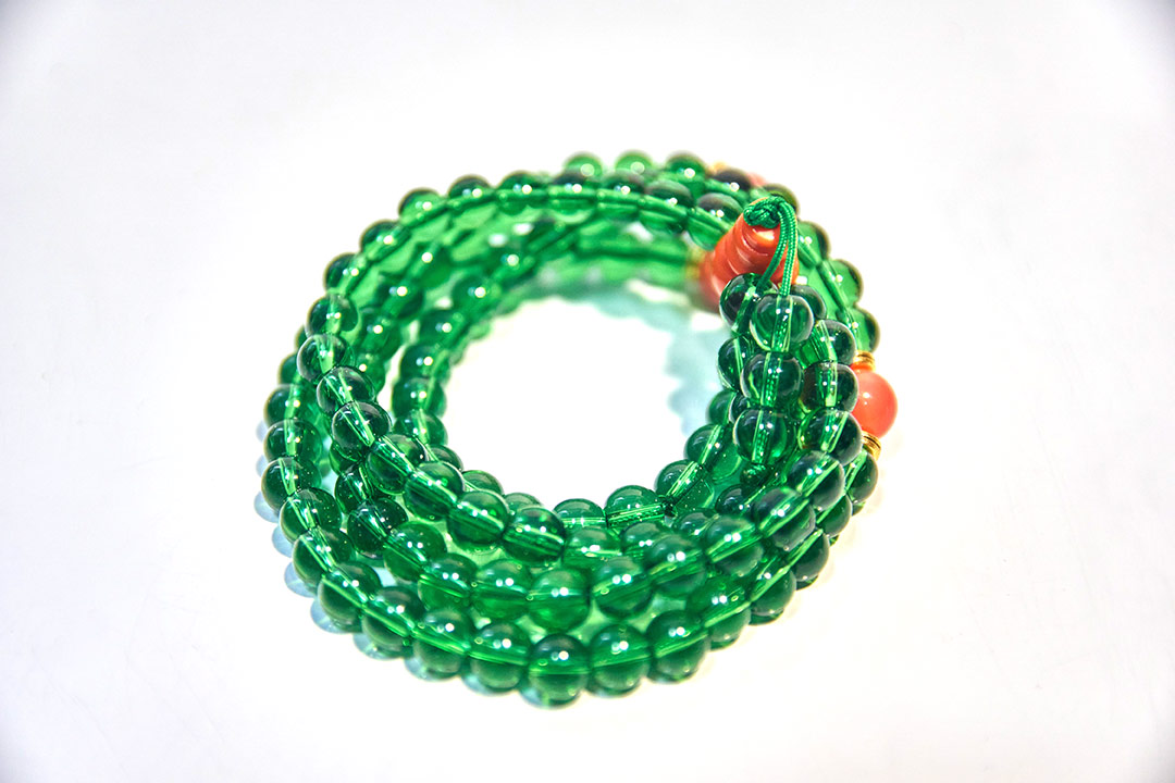 Translucent Green Mala (8mm)