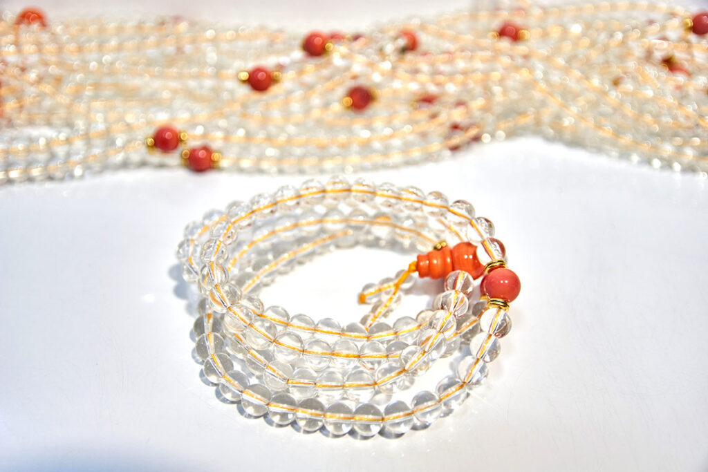 Translucent White Mala (8mm)