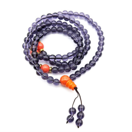 Translucent Purple Mala (8mm) - Image 2
