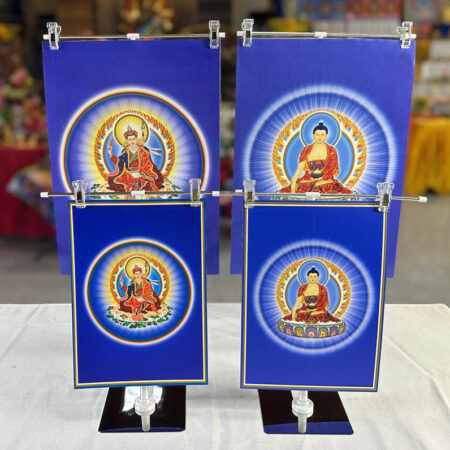 Buddha Shakyamuni and Guru Padmasambhava Images (A3, 8.3×11.7″ and A4, 11.7×16.5″)