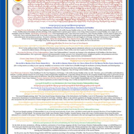 Guru Padmasambhava Image (A3, 11.7x16.5") - Image 2