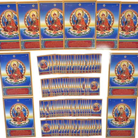 Buddha Shakyamuni and Guru Padmasambhava Images - Set of 10 (A5, 5.8×8.3″) and 100 (A7, 2.9×4.1″) - Image 3